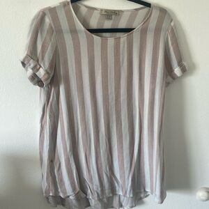 Cabana Tunic Top Short Cuffed Sleeves